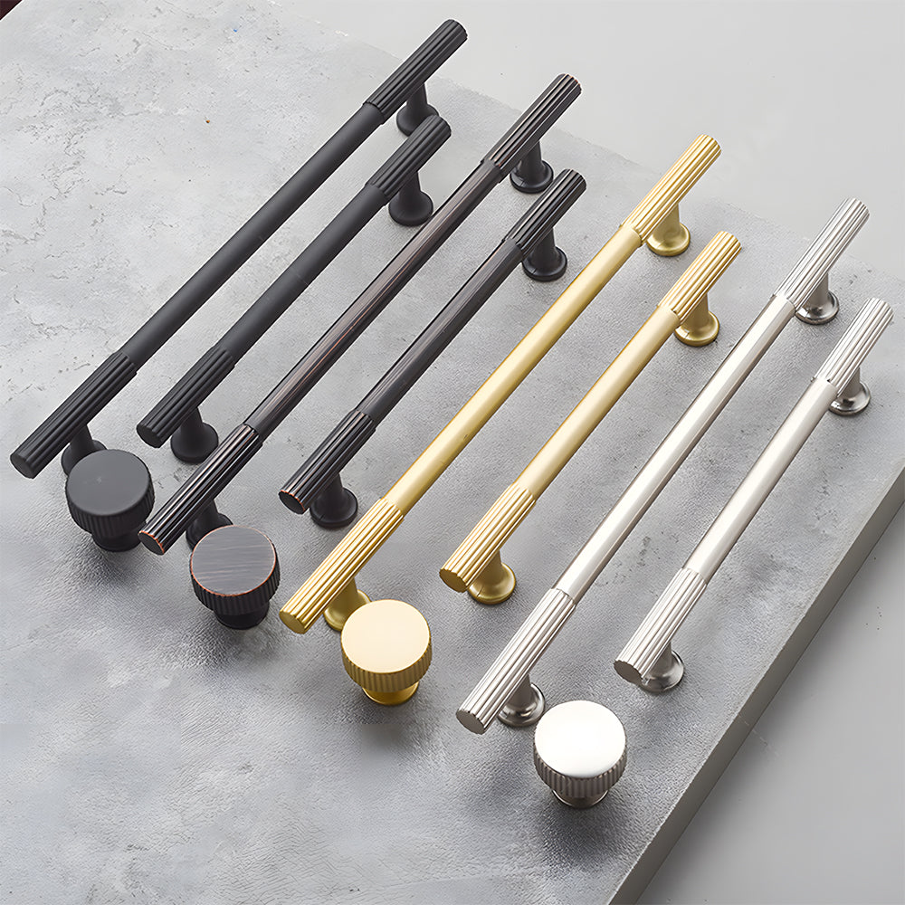 Luxury Stripe Zinc Alloy Cabinet Handles