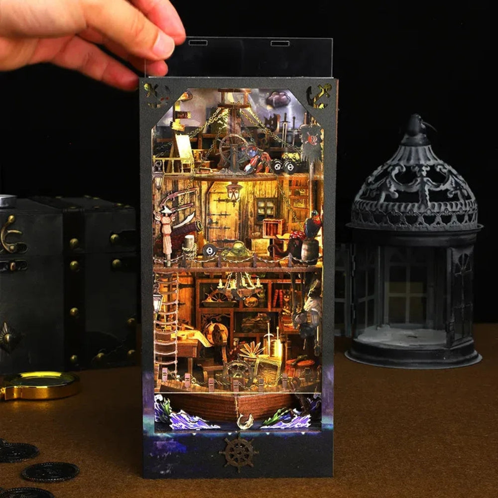 Aden Pirate Ship DIY Book Nook Kit