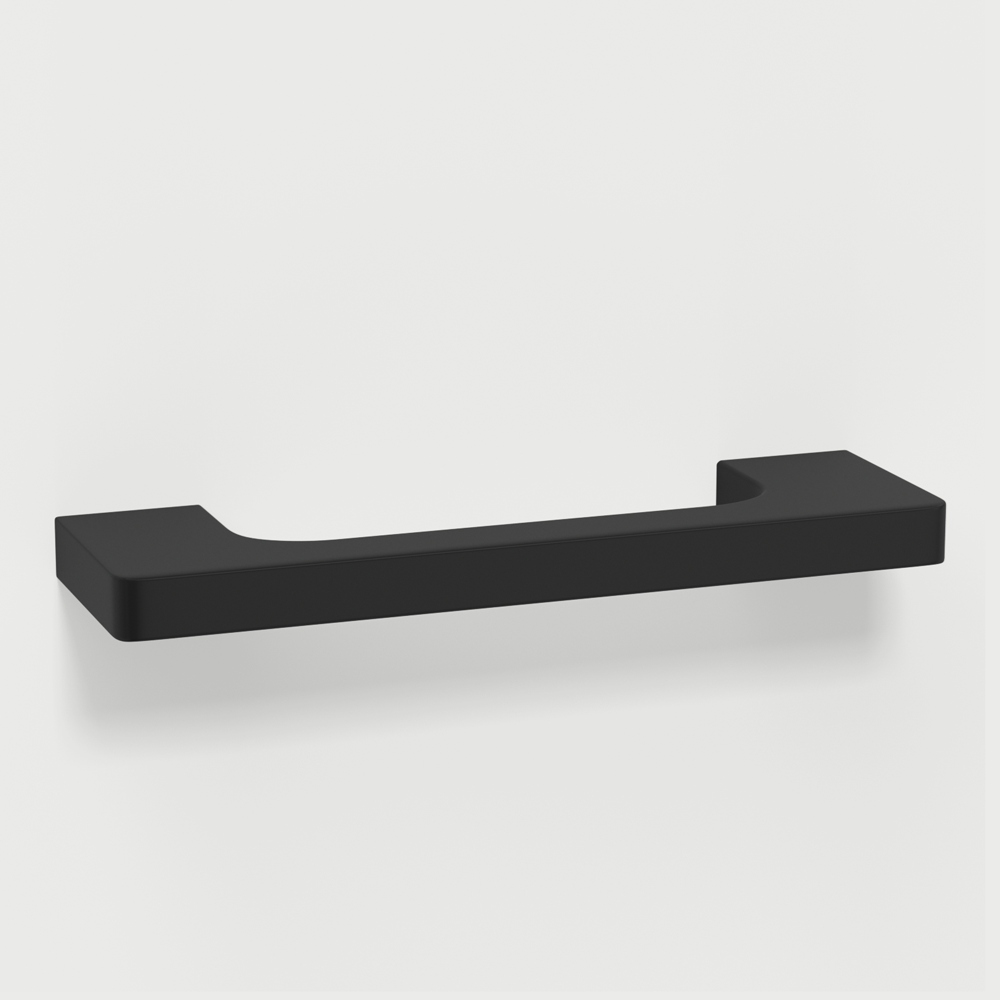 Matte Black Slim Bar Cabinet & Drawer Pulls Aluminum Alloy
