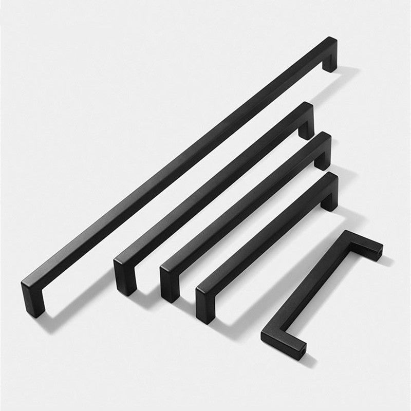 Black Square Farmhouse Kitchen Hardware Drawer Pulls