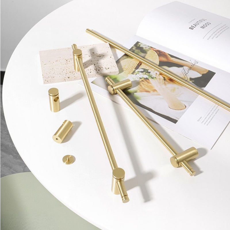 Durable Brass Long Cabinet Drawer Pulls Adjustable