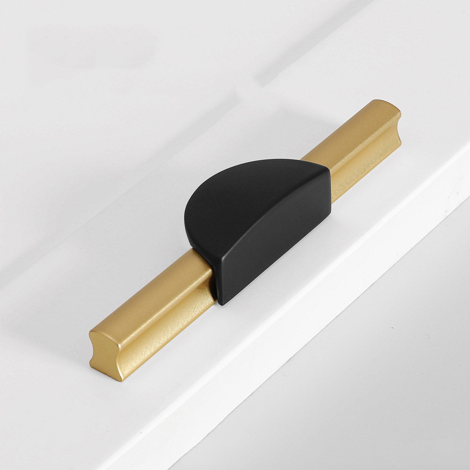 Black Gold Half Moon Bar Cabinet Drawer Pulls Wardrobe Dresser
