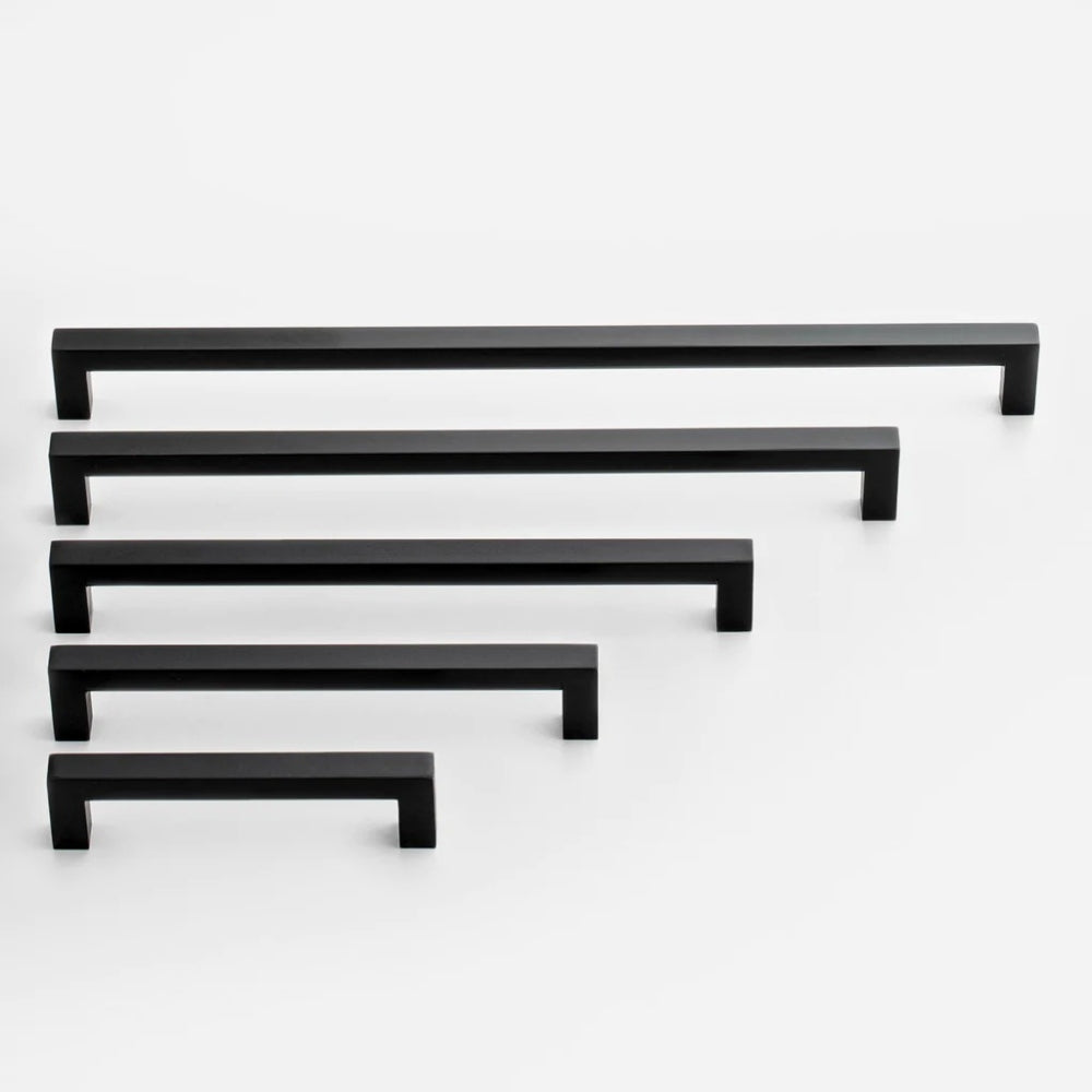Black Square Farmhouse Kitchen Hardware Drawer Pulls