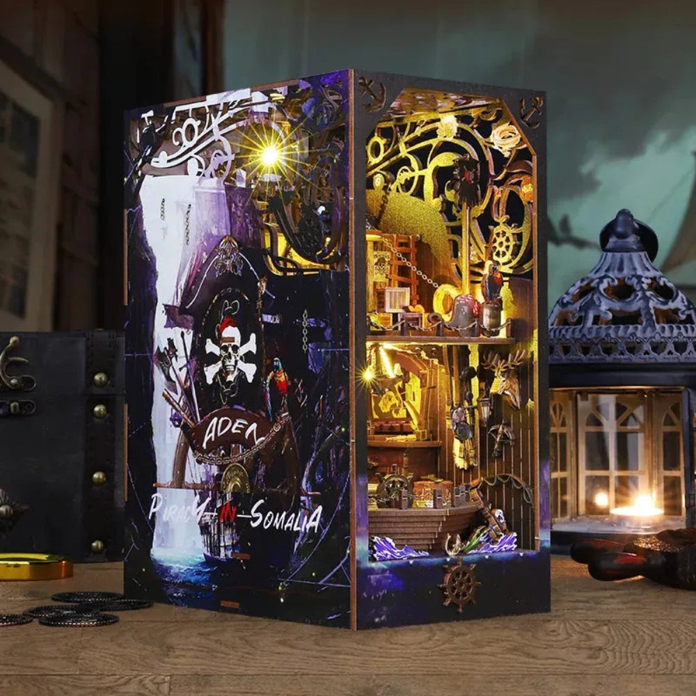 Aden Pirate Ship DIY Book Nook Kit