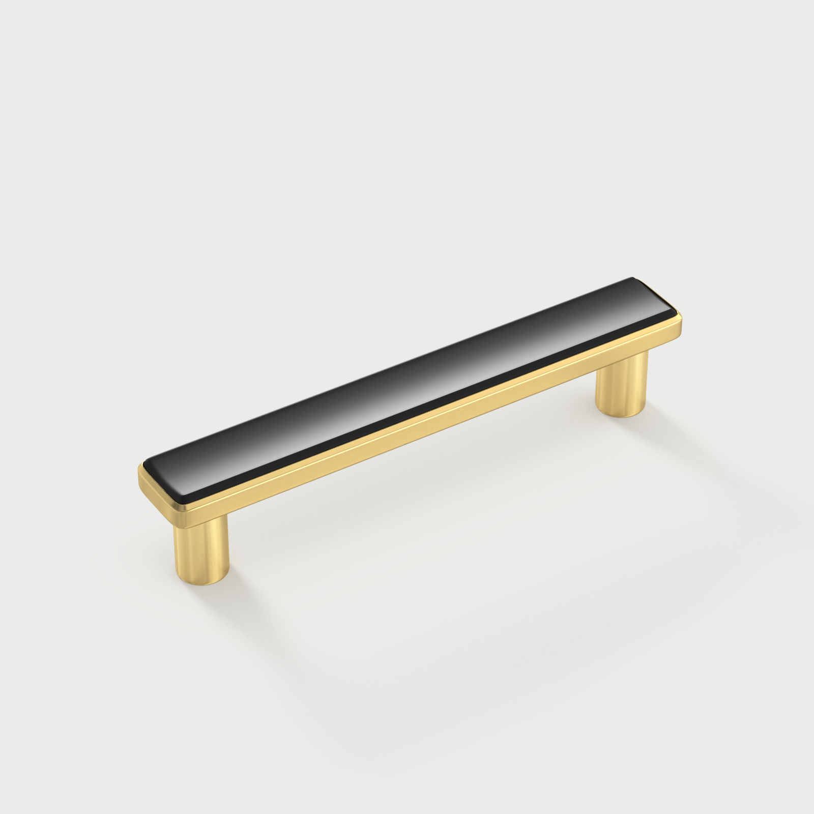 Black Gold Square Bar Cabinet & Drawer Pulls Modern