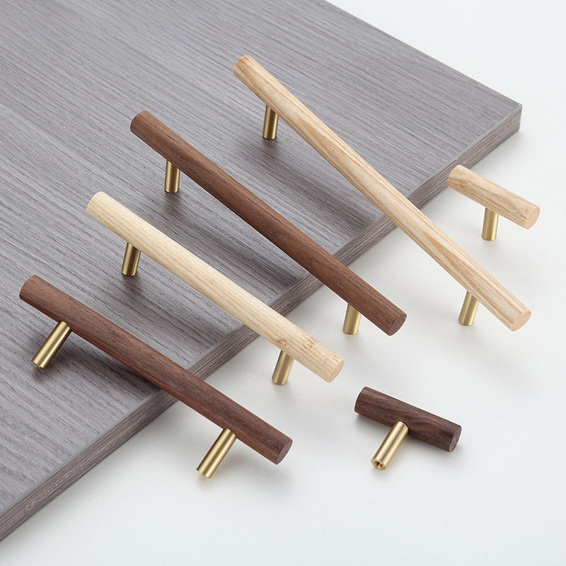 Universal Wooden Door Handles for Drawers, Cupboards, and Kitchen Cabinets