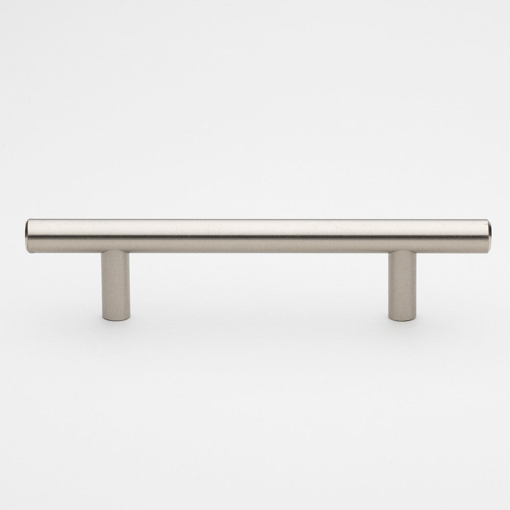 Brushed Nickel Round Bar Cabinet & Drawer Pulls for Kitchen