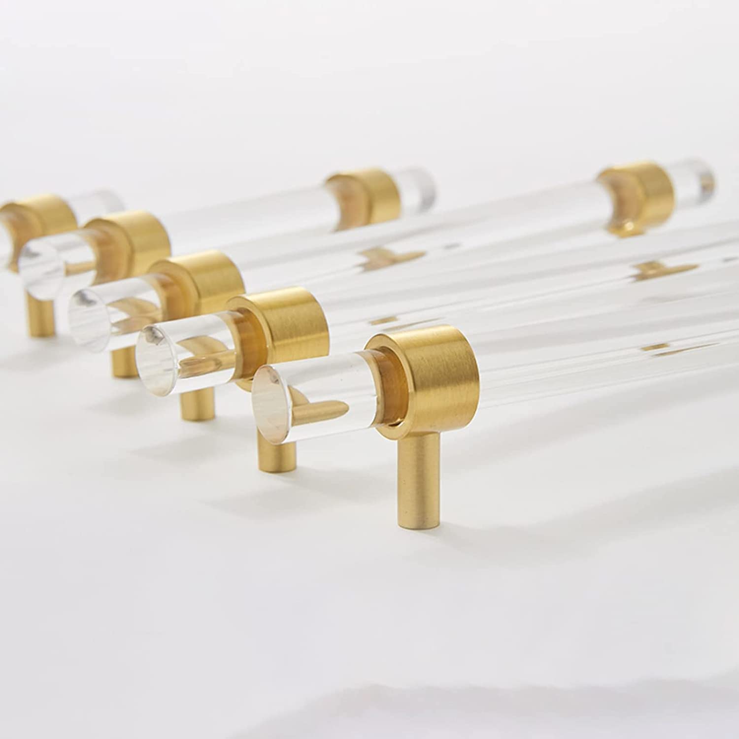 Clear Acrylic Crystal Drawer Pulls
