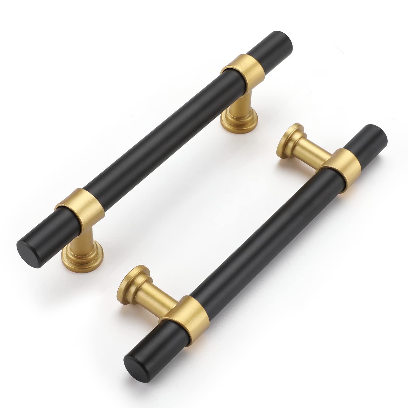 Black and Gold Stainless Steel Cabinet Pulls