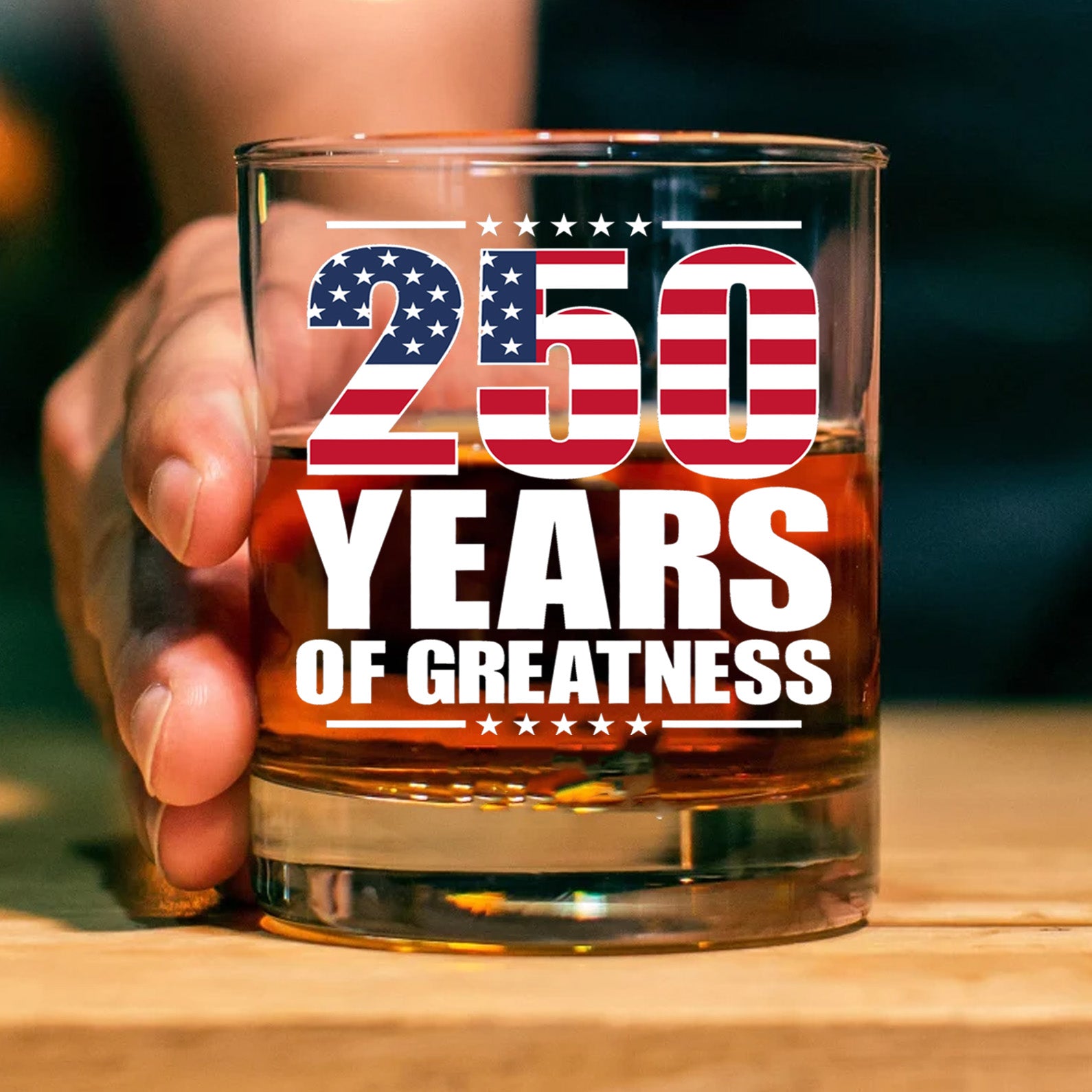 250 Years Of Greatness Glass| America 250 Anniversary | Happy 250th Birthday USA | Patriotic 4th Of July Whiskey Glass Beer Glass