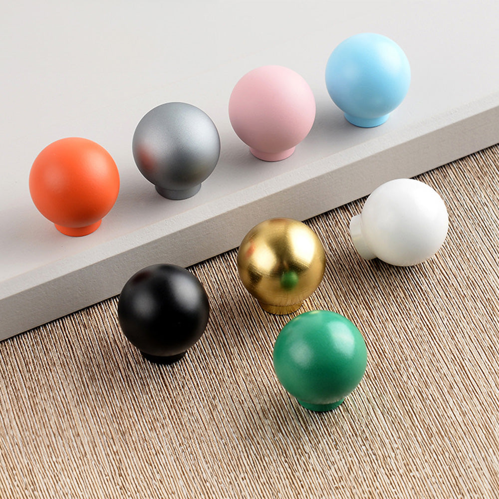 Colorful Curved Aluminum Wardrobe Handles