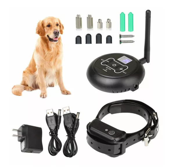 Wireless Electric Dog Fence With Training Shock Collar