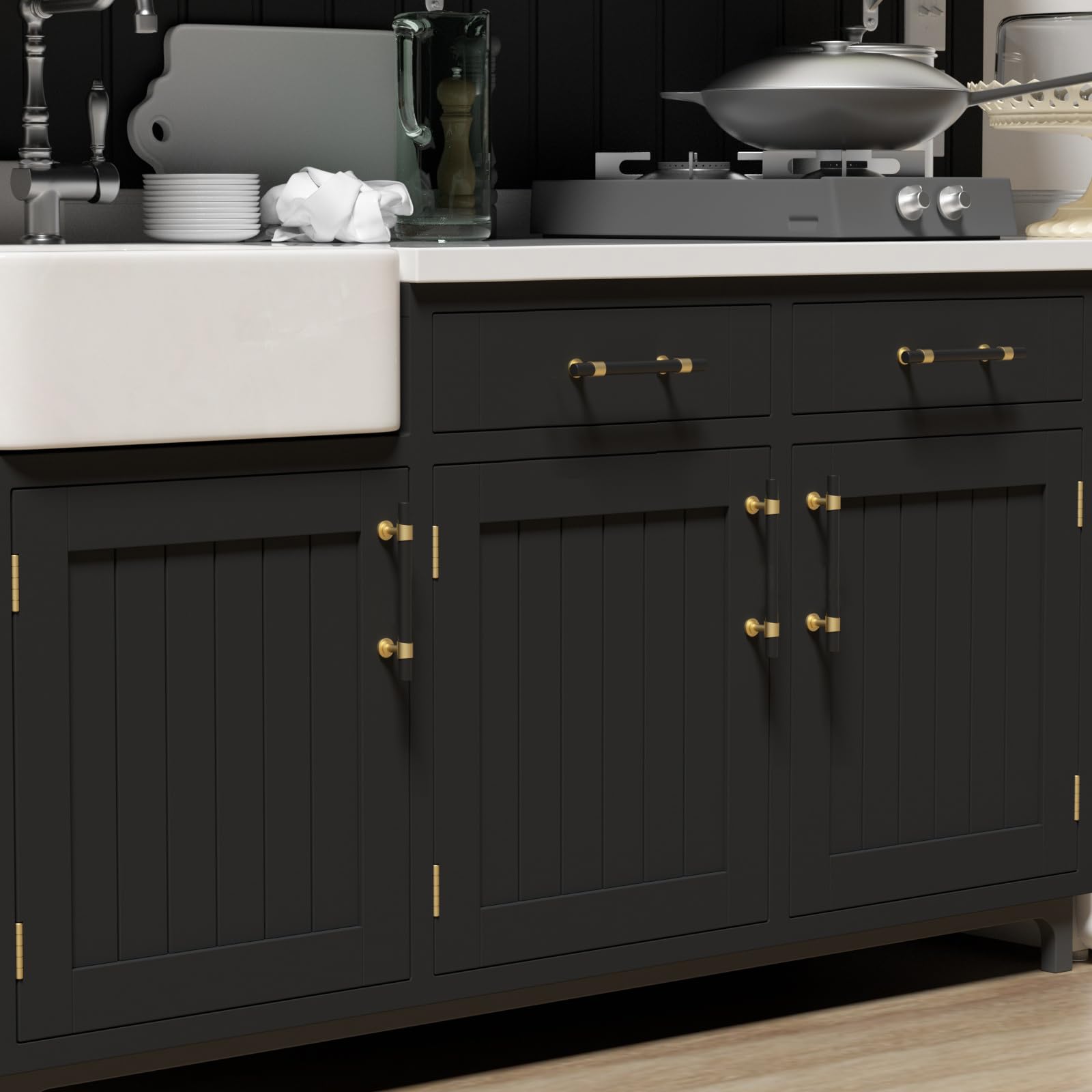 Black Gold Kitchen Cabinet Hardware Handles