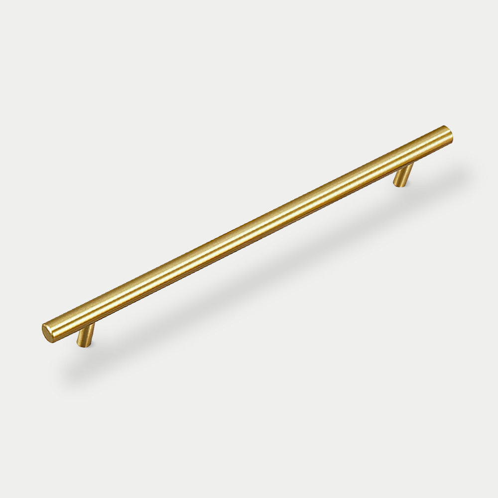 Brushed Brass T-Bar Cabinet & Drawer Pulls Modern Style for Kitchen