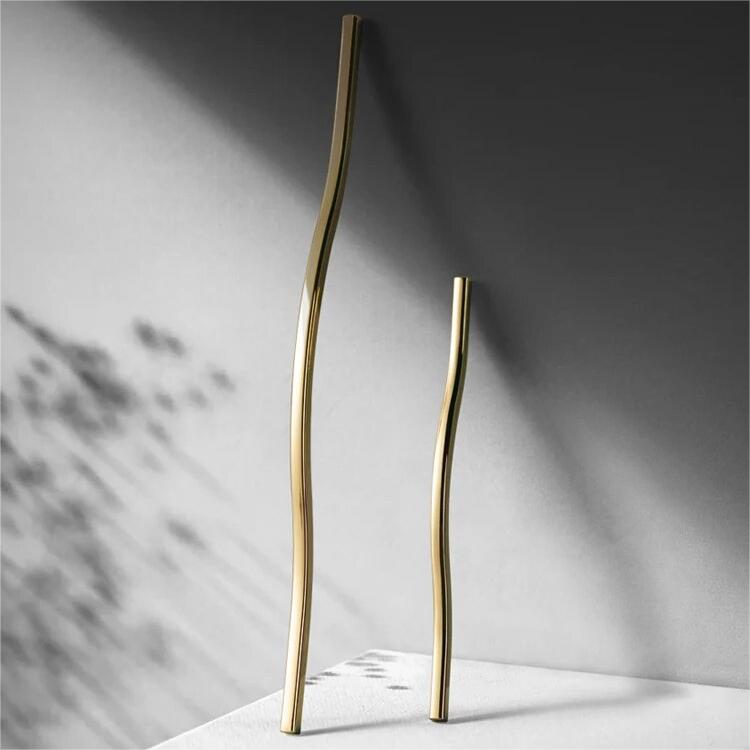 Nordic Gold Zinc Alloy Kitchen Drawer Pulls and Door Handles
