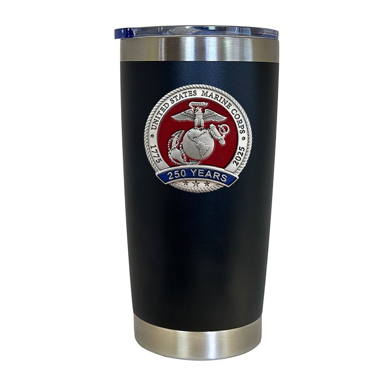 250th Anniversary Marine Corps Thermal Drink - Black