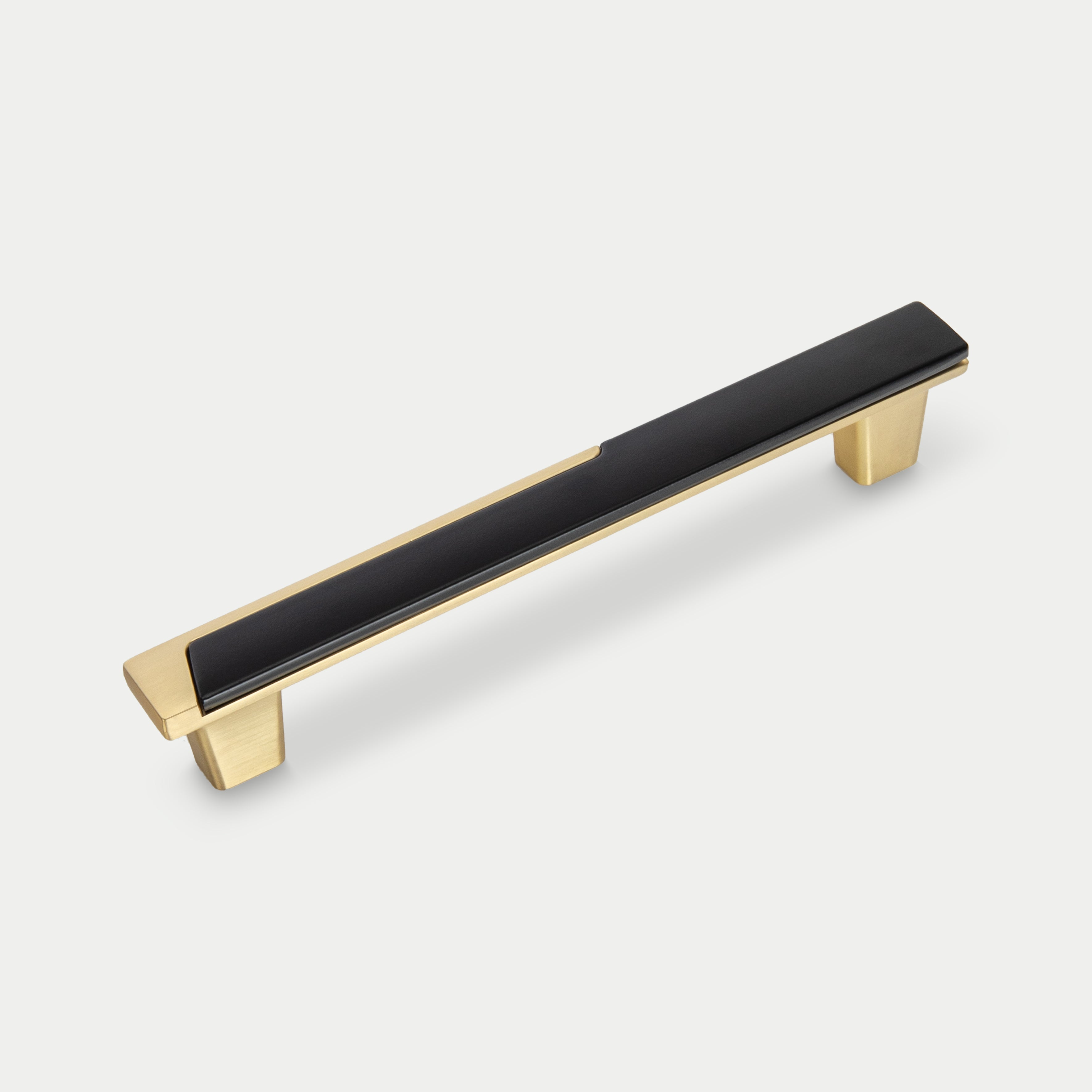 Two-Tone Square Bar Cabinet & Drawer Pulls - Modern Style